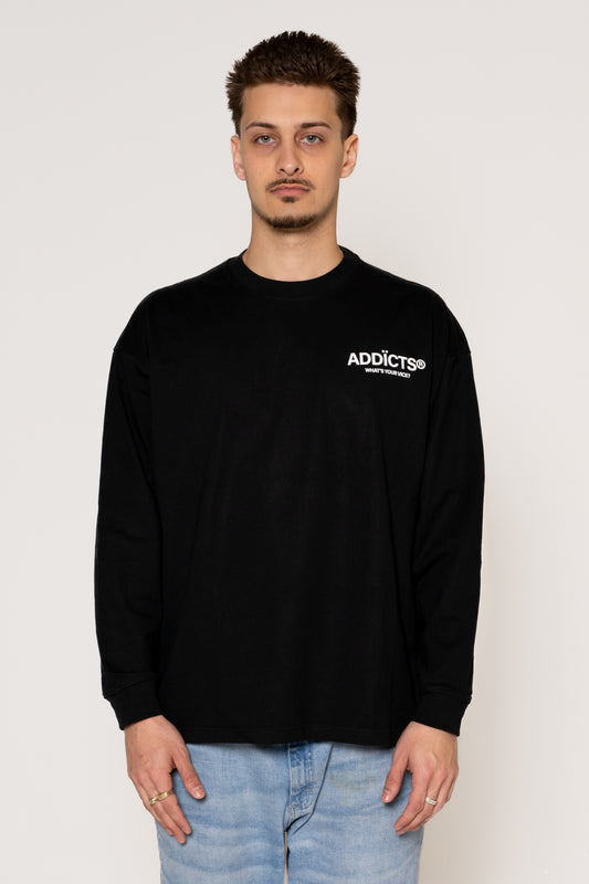WHAT'S YOUR VICE LONG SLEEVE - Black